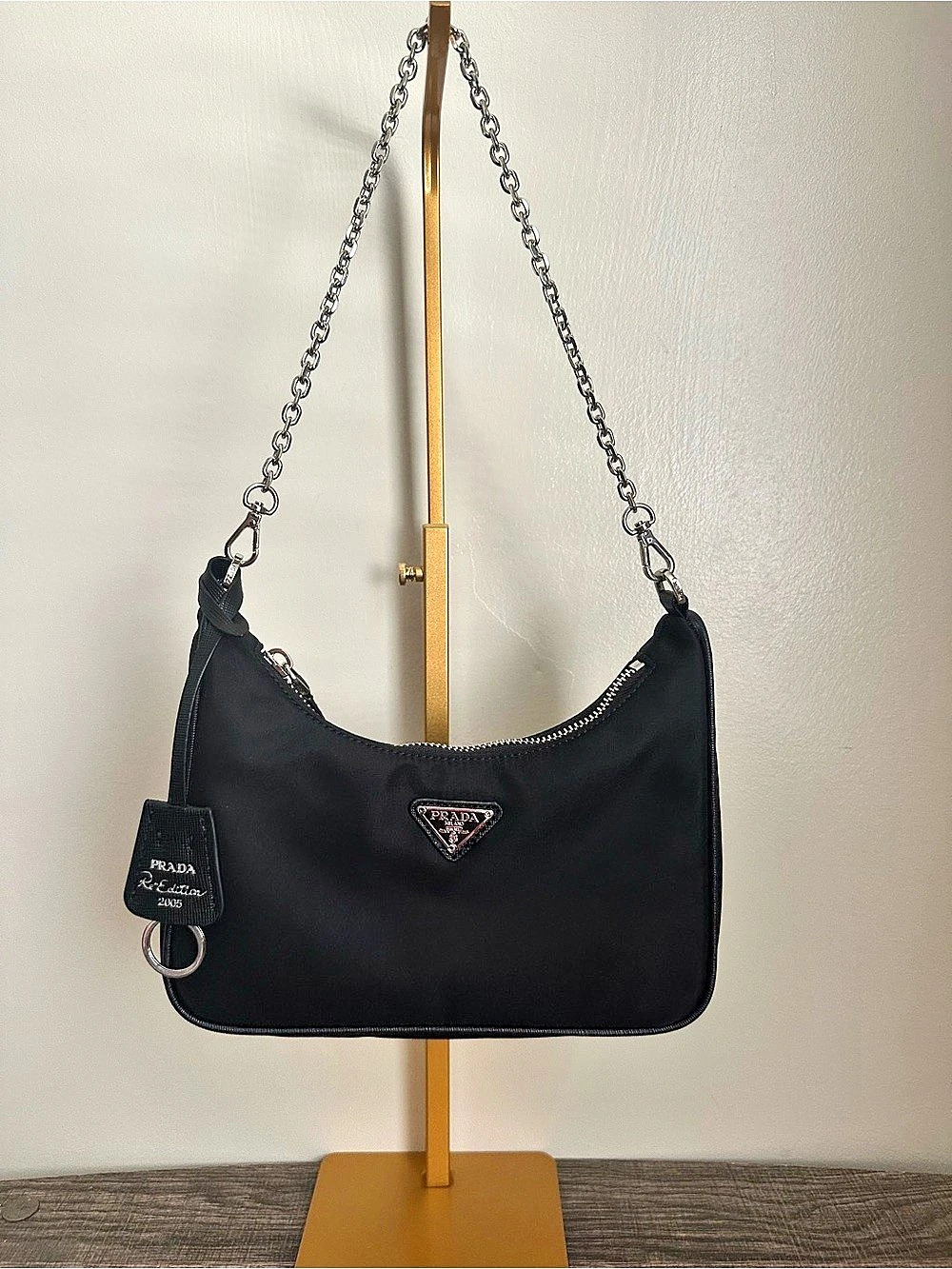 Prada Re-Edition 2005 Re-Nylon Shoulder Bag Black Shoulder Bag